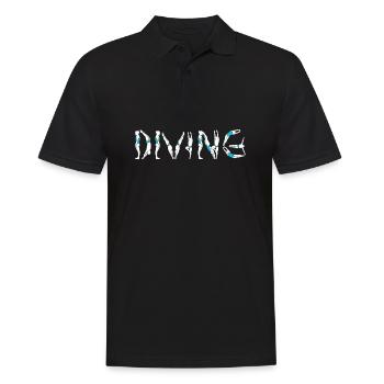 Turmspringen Turmspringer Personen - Männer Poloshirt - Schwarz - Vorne - Kai (181cm)