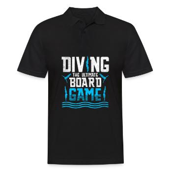 Diving Divers - Men's Polo Shirt - black - Front - Kai (181cm)