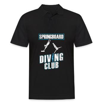 Diving Diving Club - Men's Polo Shirt - black - Front - Kai (181cm)