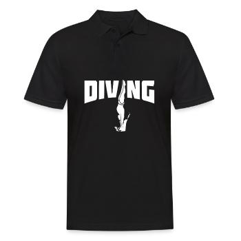 Turmspringen Turmspringer - Männer Poloshirt - Schwarz - Vorne - Kai (181cm)