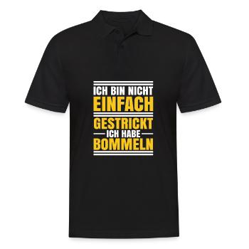 Schwarzer Humor Ironie - Männer Poloshirt - Schwarz - Vorne - Kai (181cm)