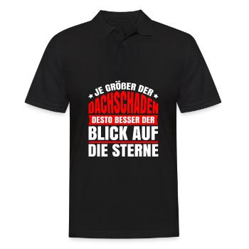 Schwarzer Humor Ironie - Männer Poloshirt - Schwarz - Vorne - Kai (181cm)