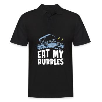Ponton bateau mange mes bulles - Polo Homme - noir - Devant - Kai (181cm)