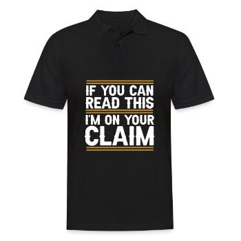 Prospectors Digging Treasure - Men's Polo Shirt - black - Front - Kai (181cm)
