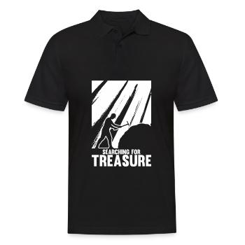 Prospectors Digging Treasure - Men's Polo Shirt - black - Front - Kai (181cm)