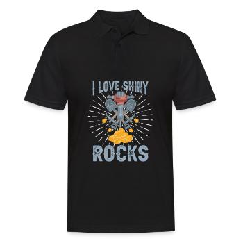 Prospectors Digging Treasure - Men's Polo Shirt - black - Front - Kai (181cm)