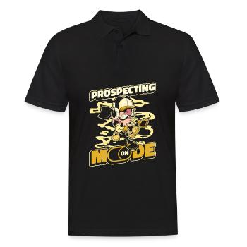 Prospectors Digging Treasure - Men's Polo Shirt - black - Front - Kai (181cm)
