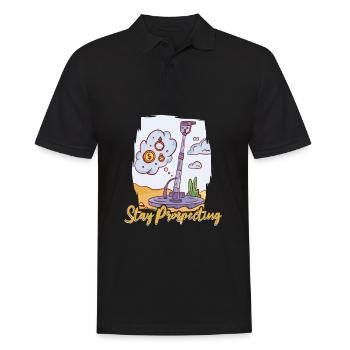 Prospectors Digging Treasure - Men's Polo Shirt - black - Front - Kai (181cm)