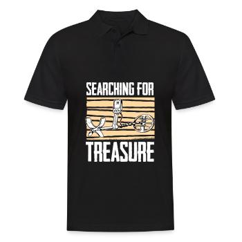 Prospectors Digging Treasure - Men's Polo Shirt - black - Front - Kai (181cm)