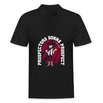 Prospectors Digging Treasure - Men's Polo Shirt - black - Front - Kai (181cm)