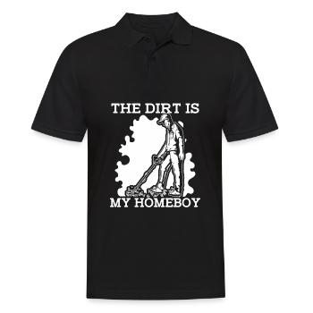 Prospectors Digging Treasure - Men's Polo Shirt - black - Front - Kai (181cm)