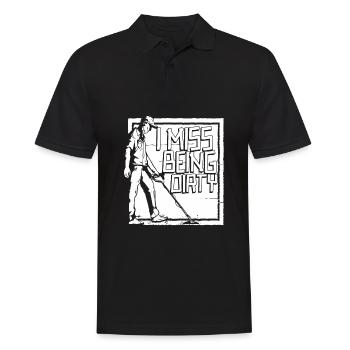 Prospectors Digging Treasure - Men's Polo Shirt - black - Front - Kai (181cm)