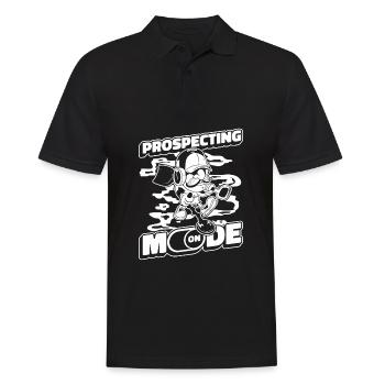 Prospectors Digging Treasure - Men's Polo Shirt - black - Front - Kai (181cm)