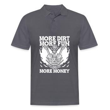 Prospectors Digging Treasure - Men's Polo Shirt - charcoal grey - Front - Nico (186cm)