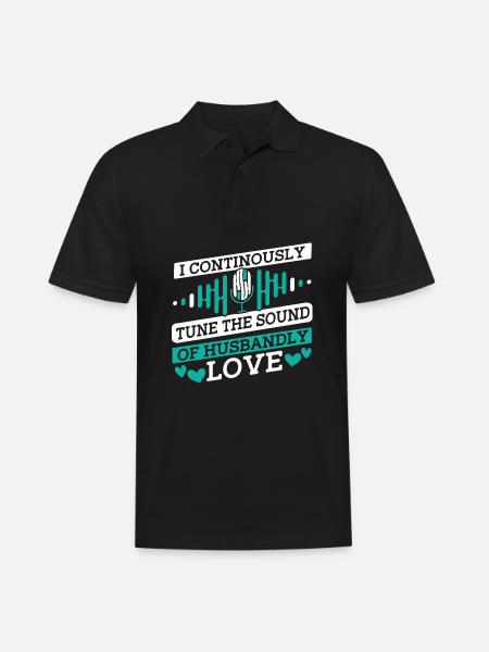 Tontechniker Toningenieur Tontechniker Ehemann - Männer Poloshirt - Schwarz