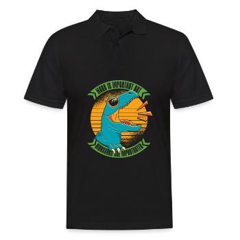Dinosaurier Erwachsener Dinosaurier - Männer Poloshirt - Schwarz - Vorne - Kai (181cm)