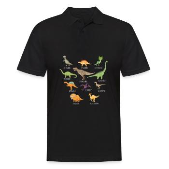 Dinosaure Dinosaure adulte - Polo Homme - noir - Devant - Kai (181cm)
