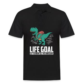 Dinosaure Dinosaure adulte - Polo Homme - noir - Devant - Kai (181cm)