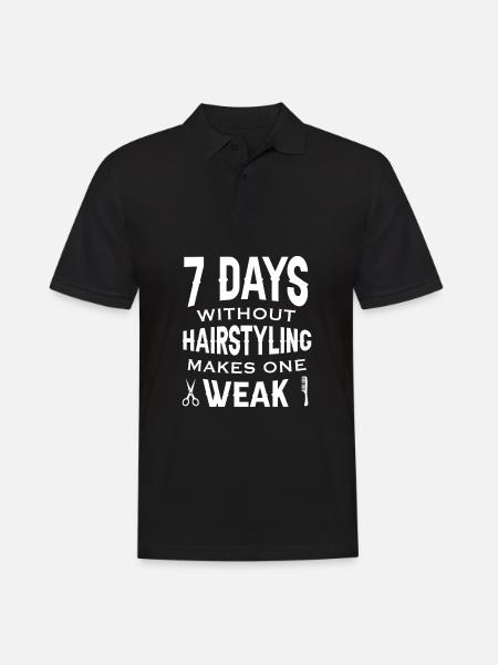 Coiffeur Coiffeur Coiffeur - Polo Homme - noir