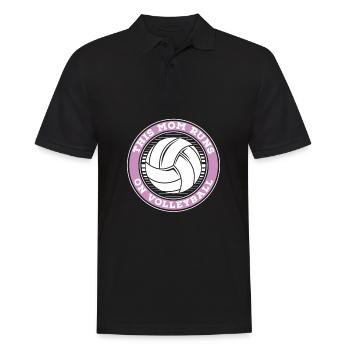 Volleyball Volleyball Player Volleyball Mama - Polo Homme - noir - Devant - Kai (181cm)