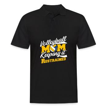 Volleyball Volleyball Player Volleyball Mama - Polo Homme - noir - Devant - Kai (181cm)