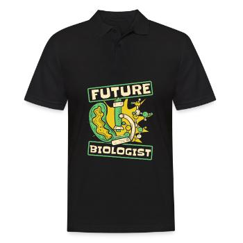 Biology Biologist Children Biology - Men's Polo Shirt - black - Front - Kai (181cm)