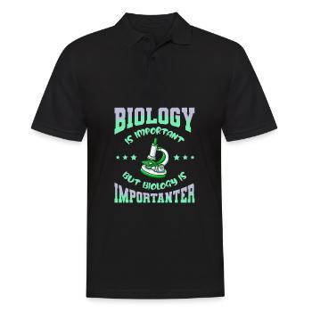 Biologie Biologe Kinder Biologie - Männer Poloshirt - Schwarz - Vorne - Kai (181cm)