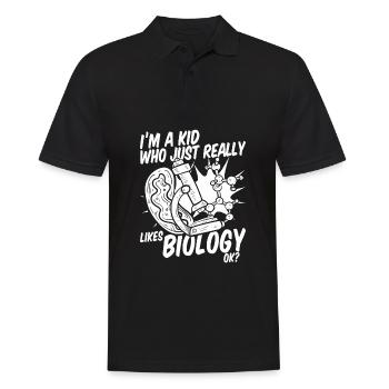 Biology Biologist Children Biology - Men's Polo Shirt - black - Front - Kai (181cm)