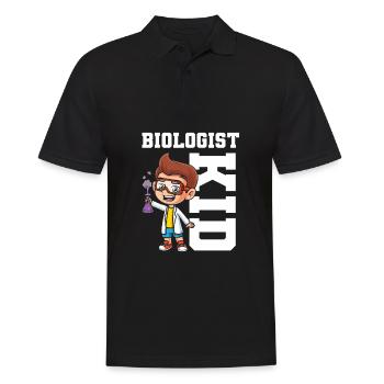 Biology Biologist Children Biology - Men's Polo Shirt - black - Front - Kai (181cm)