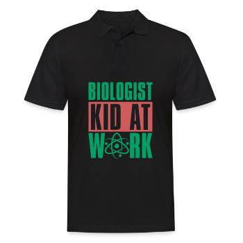 Biology Biologist Children Biology - Men's Polo Shirt - black - Front - Kai (181cm)