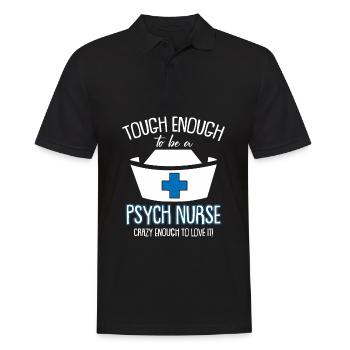 Nurse - Men's Polo Shirt - black - Front - Kai (181cm)