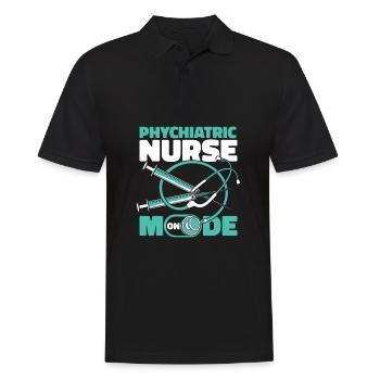 Nurse - Men's Polo Shirt - black - Front - Kai (181cm)
