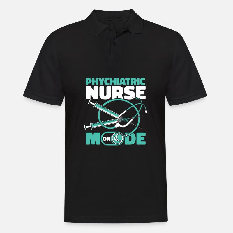 Krankenschwester - Männer Poloshirt - Schwarz