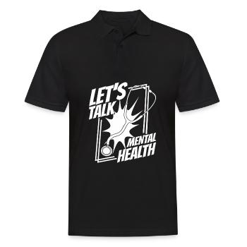 Krankenschwester - Männer Poloshirt - Schwarz - Vorne - Kai (181cm)