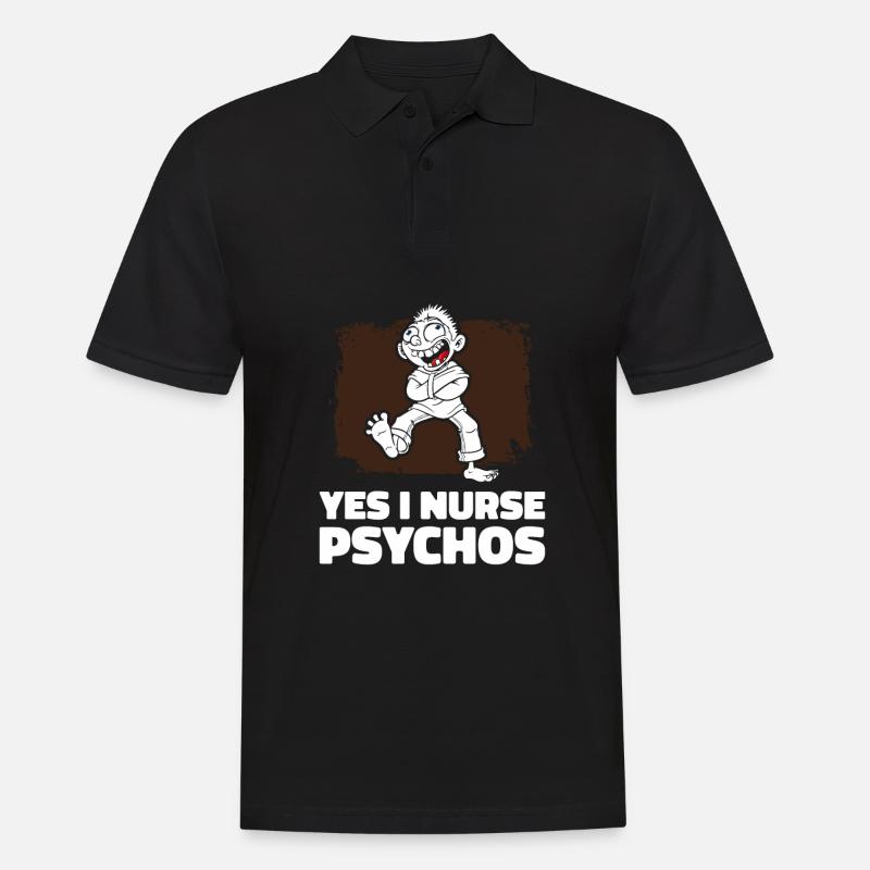 Krankenschwester - Männer Poloshirt - Schwarz