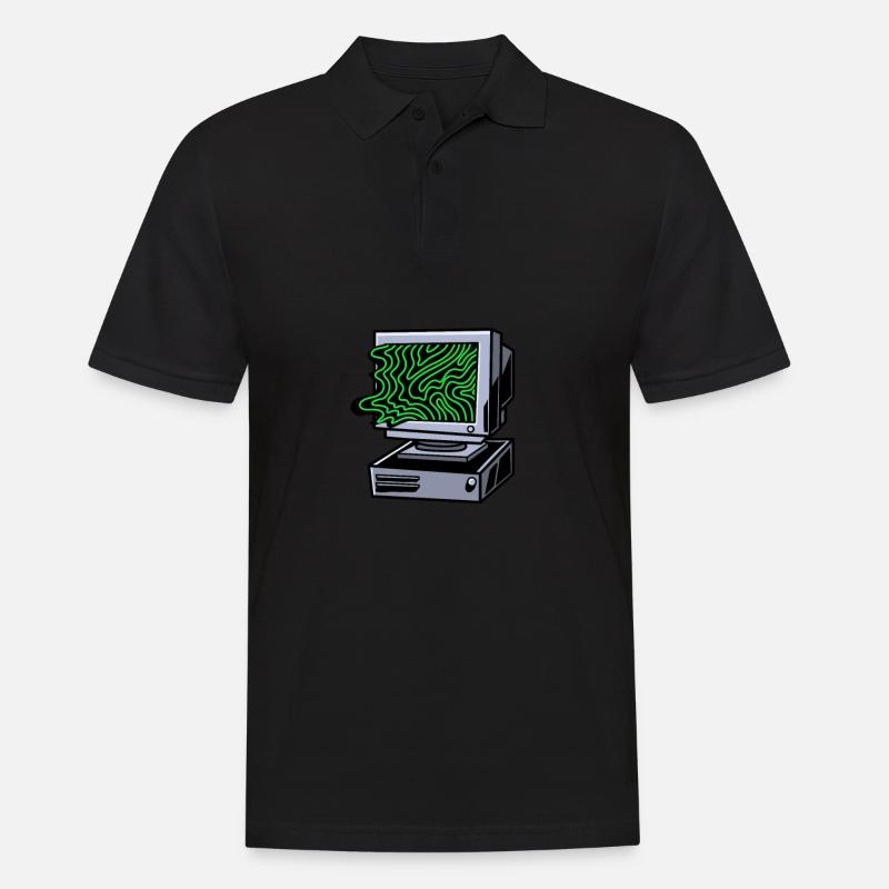 Entwickler Coder Programmierer - Männer Poloshirt - Schwarz