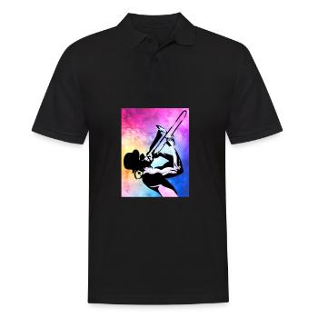 Spielmannszug Trombone Bunt - Men's Polo Shirt - black - Front - Kai (181cm)