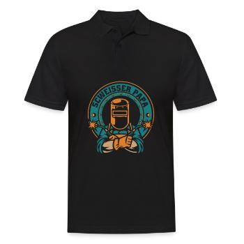 Schmied Metallbauer Schlosser - Männer Poloshirt - Schwarz - Vorne - Kai (181cm)