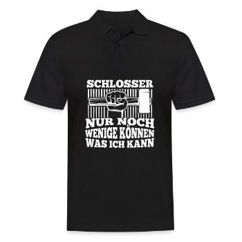 Schmied Metallbauer Schlosser - Männer Poloshirt - Schwarz - Vorne - Kai (181cm)