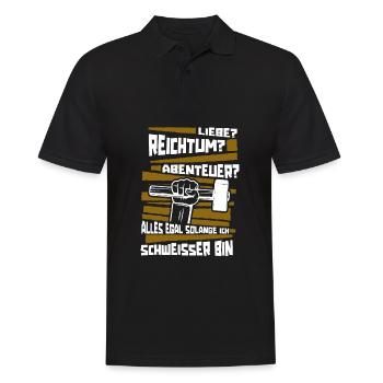 Schmied Metallbauer Schlosser - Männer Poloshirt - Schwarz - Vorne - Kai (181cm)