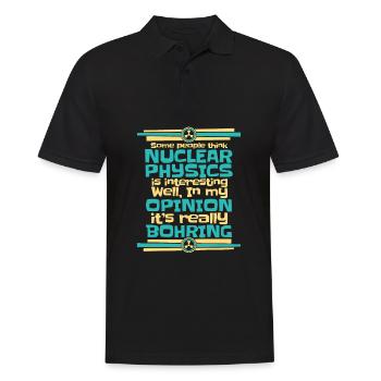 Physics Phyiker Nuclear Physics - Men's Polo Shirt - black - Front - Kai (181cm)