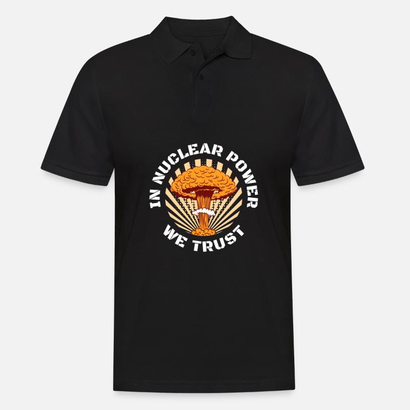 Physik Phyiker Kernphysik - Männer Poloshirt - Schwarz