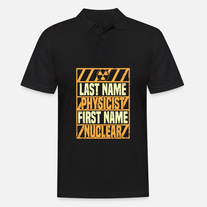 Physik Phyiker Kernphysik - Männer Poloshirt - Schwarz