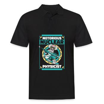 Physics Phyiker Nuclear Physics - Men's Polo Shirt - black - Front - Kai (181cm)