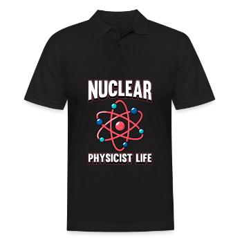Physics Phyiker Nuclear Physics - Men's Polo Shirt - black - Front - Kai (181cm)