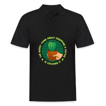 Jardin de cactus - Polo Homme - noir - Devant - Kai (181cm)