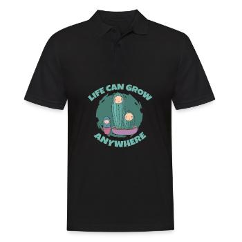 Jardin de cactus - Polo Homme - noir - Devant - Kai (181cm)