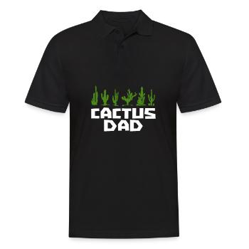 Cactus Garden - Men's Polo Shirt - black - Front - Kai (181cm)