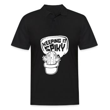 Kaktus Garten Kaktus - Männer Poloshirt - Schwarz - Vorne - Kai (181cm)