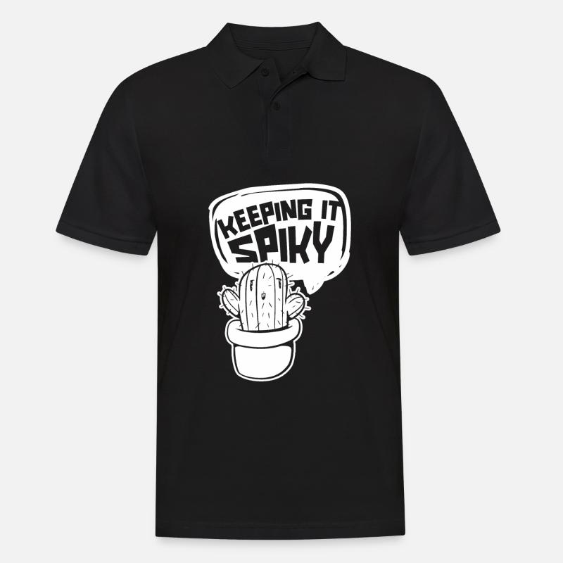 Cactus Jardin Cactus - Polo Homme - noir
